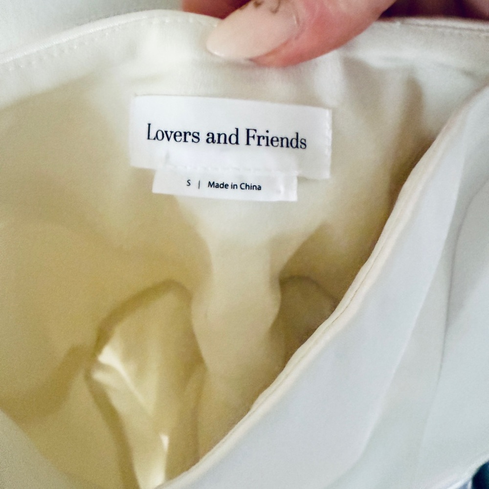 NWT! Lovers + Friends White Mini Dress Size Small - Picture 5 of 5
